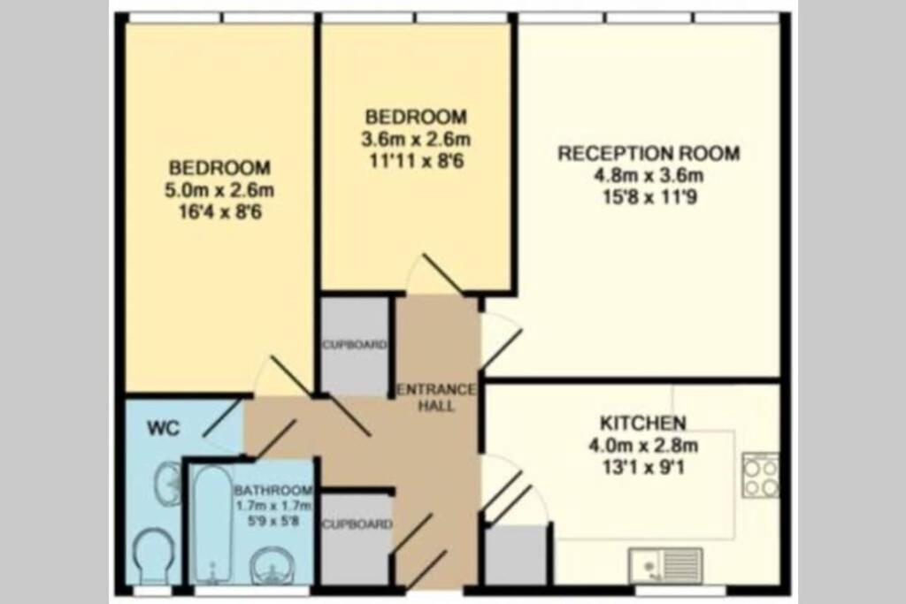 Super Spacious 2 Bedroom Apt 20Mn From Central. ลอนดอน ภายนอก รูปภาพ